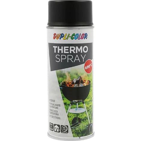 PEINTURE HAUTE TEMPERATURE NOIRE 690°C AEROSOL 400ML DUPLI COLOR