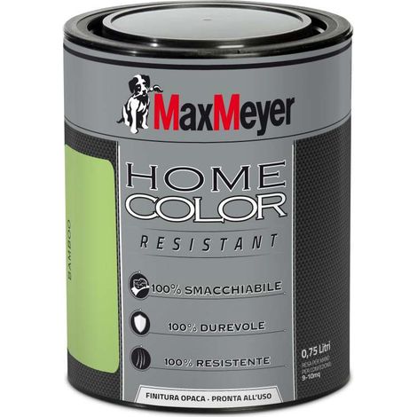MAXMEYER- PITTURA MURALE DECORATIVA HOMECOLOR RESISTANT 0,75 LT BAMBOO (1/2)