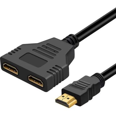 Extension cable, switch and two-way splitter for HD TV (1 input, 2 outputs) (1/5)