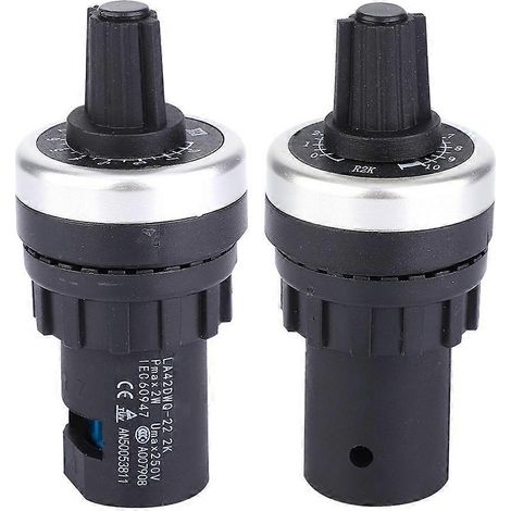 LA42DWQ Hochpräzises, drehzahlvariables, einstellbares Einkreispotentiometer 22 mm 2 kΩ (1/4)