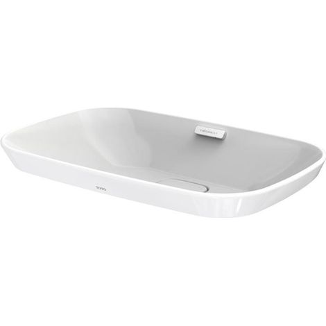 TOTO Neorest Aufsatzwaschtisch Breite 596mm, ohne Hahnloch, mit Überlauf, Keramik Cefiontect, Weiß (1/5)