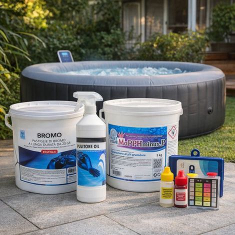 Kit stagionale per trattamento acqua spa e piscine idromassaggio