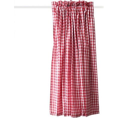 Tenda decorativa per porta in cotone rosso stile nordico, 115x80 cm (1/5)