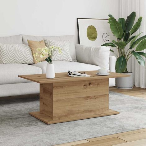 Coffee Table Artisan Oak 102x55,5x40 cm Engineered Wood vidaXL