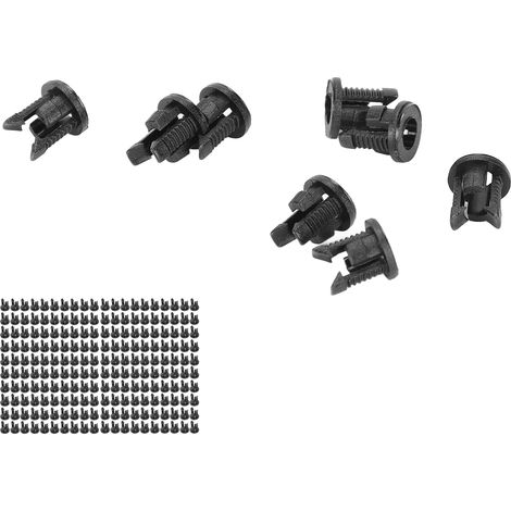 Support de fixation LED noir Nylon66, 200 pièces pour lampes 3mm, monture à clip rapide (1/5)