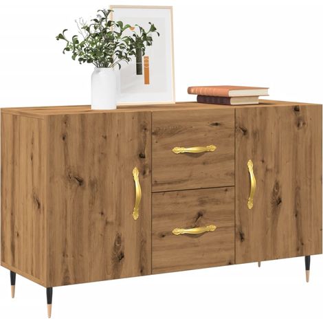 Sideboard Artisan-Eiche 100x36x60 cm Holzwerkstoff