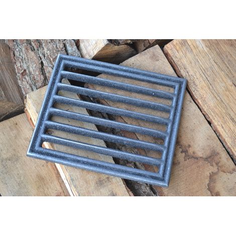 CA177 - 23 x 19 cm - Griglia in ghisa per stufa, camino, cucina (1/5)