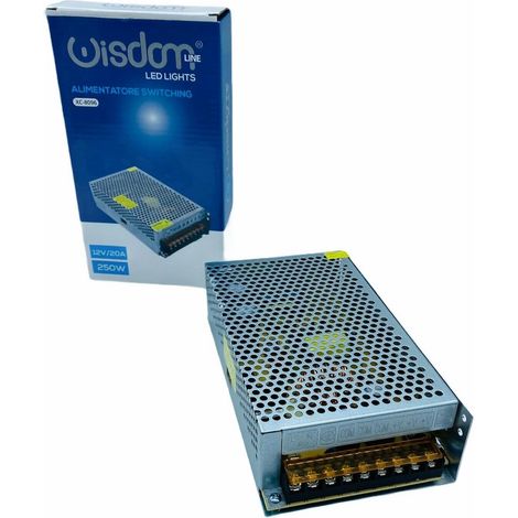 Alimentatore Stabilizzato Trasformatore Switching da 10A 24V 240W 220V Wisdom (1/3)