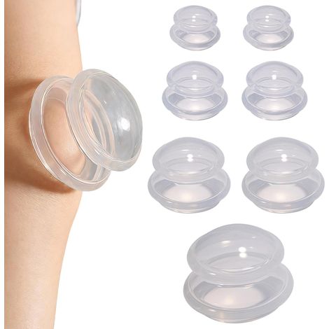 7-teiliges Silikon-Saugset – Körper- und Rückenmassage – Anti-Cellulite – Verschiedene Größen – BPA-frei (1/5)