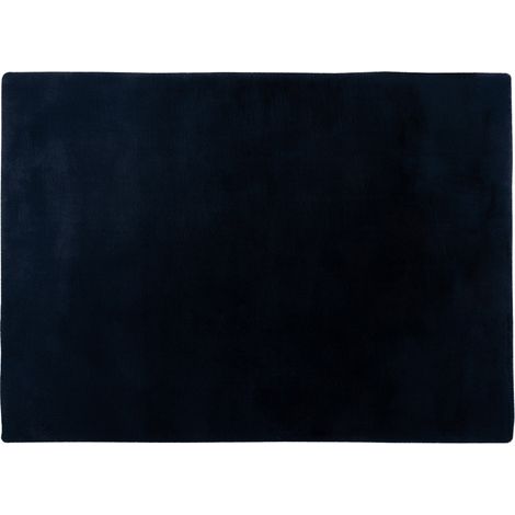 Joy - tapis rectangulaire - fausse fourrure - bleu (1/5)