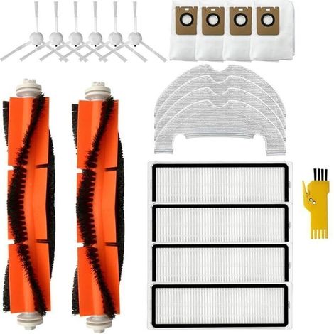 Kit accessoires de Rechange pour aspirateur Robot Dreame Bot Z10 Pro D10 Plus L10 Plus 20 Packs 2 brosses principales, 4 filtres, (1/5)