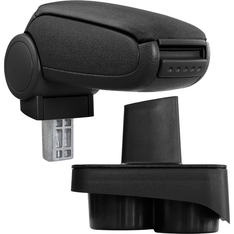 [pro.tec] Accoudoir central pour Polo 9N / 9N2 / 9N3 - avec compartiment - rembourré - textile - noir