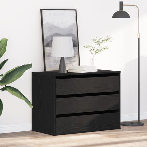 Schubladenschrank Schwarz 80 x 41 x 58 cm Holzwerkstoff