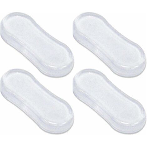 QORVA-Tampons Abattant WC,Patins Pour Abattant De Toilette,Pare-chocs Siège Toilette Universels,Silencieux évitement De Collision Tampon Abattant WC Avec Adhésif Puissant Remplacement Coussinets P (1/5)