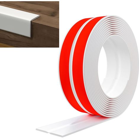 rouleau Moulure Murale Angle – Protection Coin Mur Autocollante Flexible Bordure Anti-Choc Auto-Adhésive Intérieur Extérieur Plafond 3m 1 (1/5)