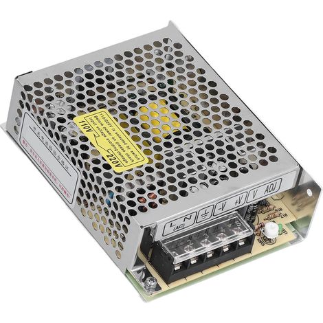 Convertisseur de puissance universel sécurisé pour LED avec alimentation à découpage, compatible avec les caméras de surveillance 100-120 V CA et 200-240 V CA - S-35-5 (1/5)
