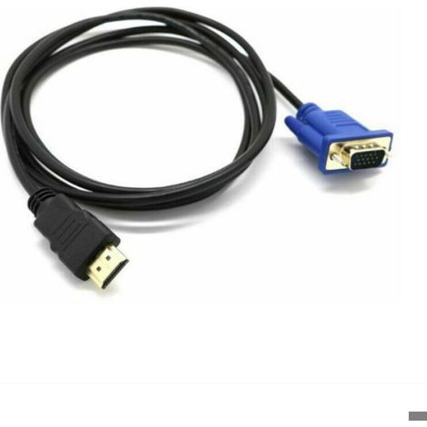 Cable Hdmi Vers Vga - Convertisseur Sans Puce - 1080p - Pour Vidéosurveillance Et Affichage Sur Écran Vga - 1,8 M (1/3)