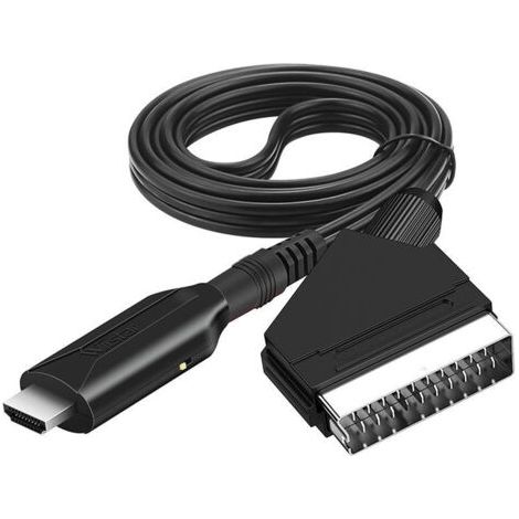 Convertisseur Adaptateur HDMI vers Péritel, Câble HDMI to Scart Converter,Adaptateur Tout-en-Un, convertisseur Audio vidéo  pour DVD、XBOX360、PS4 Blu-Ray (1/4)