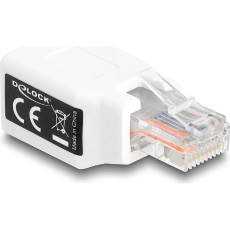 Delock Adaptador RJ50 macho a hembra blanco