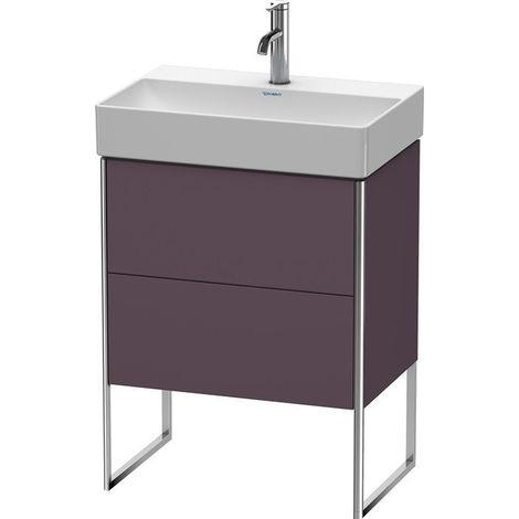 Meuble sous-vasque Duravit XSQUARE COMPACT 731x584x390mm Satin aubergine