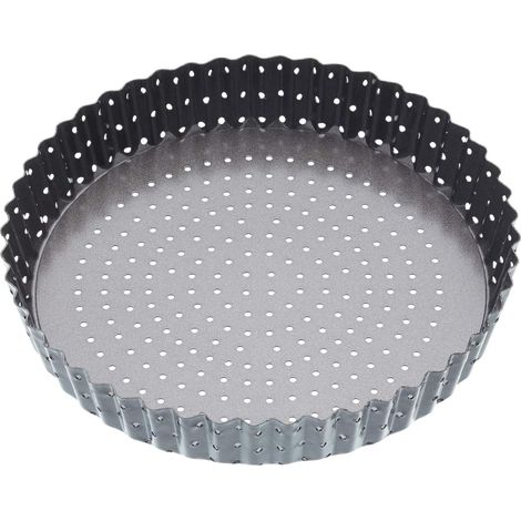 1 Moule à quiche, perforé, acier au carbone, antiadhésif, fond amovible, cuisine (1/5)