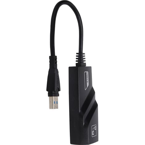 Adaptateur Ethernet USB 3.0 vers RJ45 Gigabit filaire - Carte réseau externe - Accessoires informatiques (1/5)