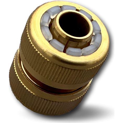 Raccord laiton tuyau vers tuyau Griffes plastiques clipsable sur tuyaux - Quantité x 1 - 1/2' (13 mm) vers 1/2' (13 mm) (1/5)