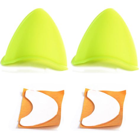 Orejas de gato de silicona suave: un accesorio divertido para cascos de moto o esquí. Juego de 2 con banda elástica ajustable.