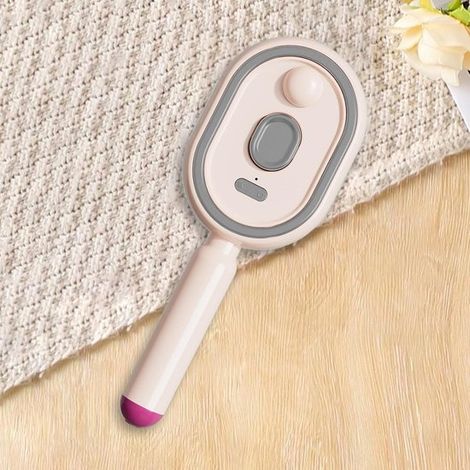 Brosse à cheveux avec brumisateur - Brosse de massage électrique vibrante avec lumière rouge et fonction brumisateur à coussin d'air (1/5)