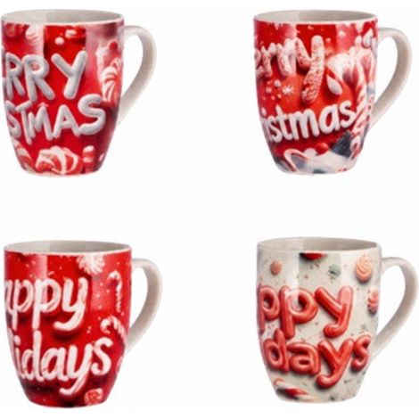 Ad Trend Tazza Mug NBC Natalizia Assortita H10,5 Ø8 cm 1 Pz – Idea Regalo Natale (1/2)