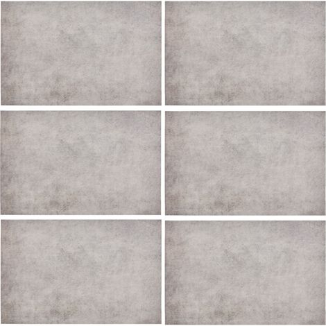 Lot de 6 sets de table effet béton AUTHENTIQUE (1/4)