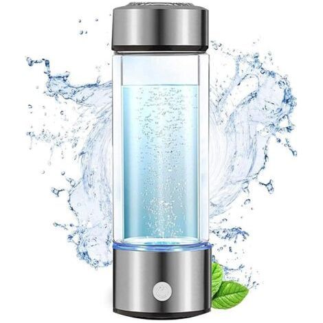 Générateur d'eau hydrogénée portable 420 ml – Électrolyse rapide en 3 min – Recharge USB – Riche en hydrogène pour bienfaits santé (1/5)