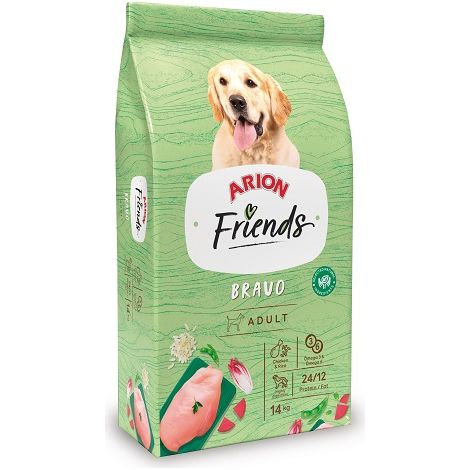 ARION AMIS BRAVO nourrir pour les chiens adultes avec du poulet, 14 kg