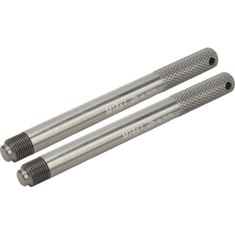 2-teiliges Radzentrierstift-Set mit Radaufhängungsstiften und Felgenbolzen-Führungswerkzeug für die Autoreifenreparatur M14 x 1,25 (1/5)