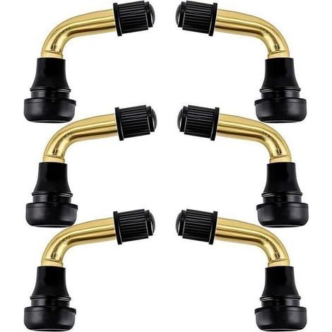 Kaelt - 6 valves tubeless moto angle 90° PVR40 laiton, valve pneu sans chambre deux roues