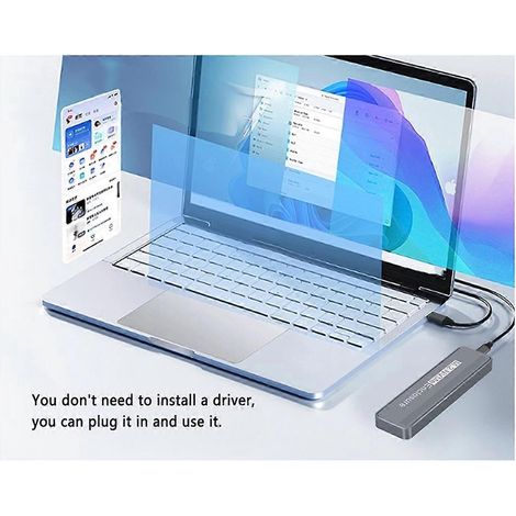 Boîtier pour disque dur M.2 NVMe USB 3.2 Gen 2x2 20 Gbit/s (1/5)