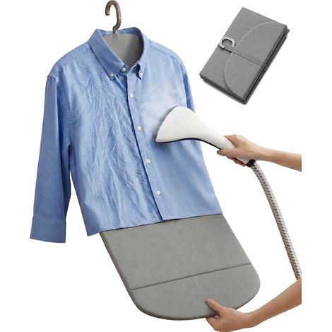 Planche vapeur pliable pour vapeur et défroisseur vapeur (91 x 41 cm, gris) (1/5)