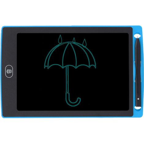 Ardoise Magique 8,5 Pouces pour Enfants - Tableau d'Écriture et Dessin Électronique Monochrome (Bleu Foncé) (1/5)