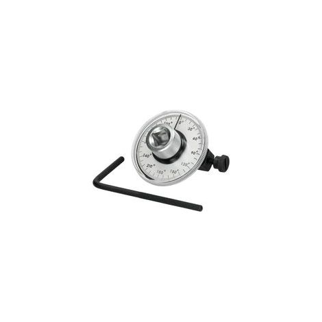ECD Clé Dynamométrique de Torsion à Angle Goniomètre 1/2" Entraînement Indicateur de Couple Compteur Jauge Angulaire d’angle de Rotation Outil de Garage Voiture Mesurer Automatique Réglable (1/4)