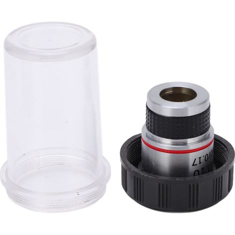 Objectif achromatique 185 transparent, filetage standard 20 mm, objectif pour microscope biologique 4/0,10 (1/5)