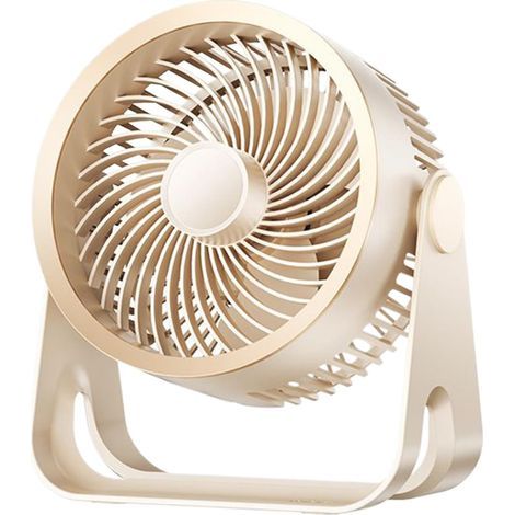 Ventilateur de bureau Générique, silencieux et rechargeable par USB, 16,9 x 18,9 x 9,3 cm, inclinable à 360°, design compact et portable, idéal pour le salon, la chambre et le camping