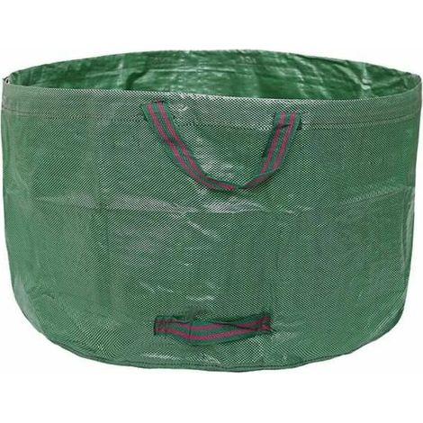 royaluxe - Sacs à déchets de jardin, sacs à feuilles de grande capacité, poubelles pliables, vert Extérieur (1/4)