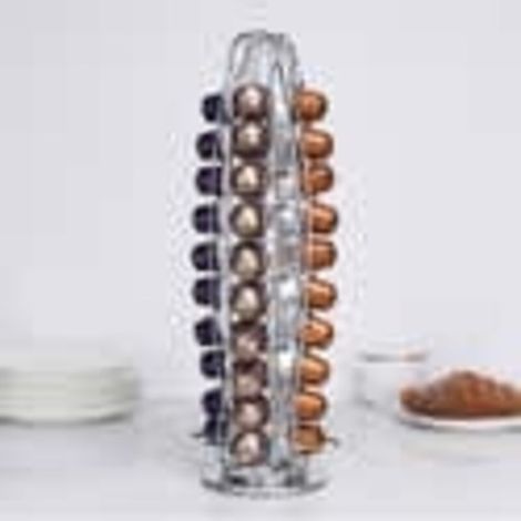 Porte-capsules à café compatible (40 capsules) (14 x 40 cm) - Porte-capsules classique - Porte-capsules rotatif (1/5)