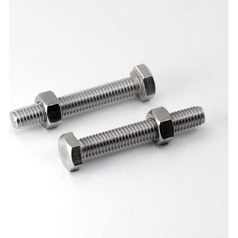 M6 x 50mm 20PCS Boulons à six pans en 304 Acier Inoxydable de Coin Extérieur Vis Hexagonale,Boulons et écrous de Sortilège Ensemble (1/3)