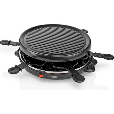 Set per raclette per 6 persone, 800 W, antiaderente, 29 cm