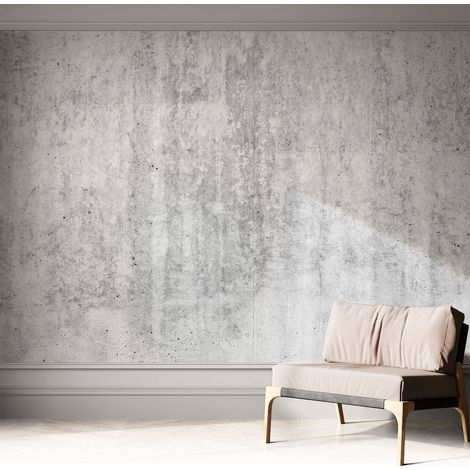 Fototapete Selbstklebend - Wanddekoration - Wandfolie - 3D Tapete Wand - Wohnungsdeko Betonwand 312x219 cm (1/5)