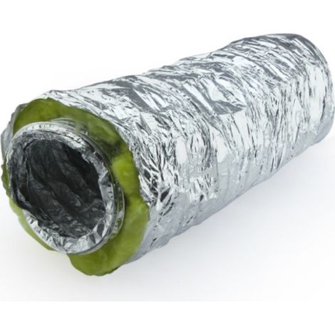 Conducto fibra d:127 mm. aislado (caja 10m)