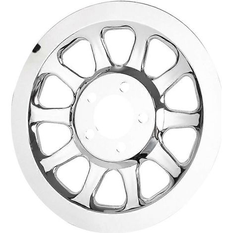 Äußere verchromte hintere Riemenscheibenabdeckung für Harley Softail Fat Boy Lo FLSTN FXSTC (1/5)