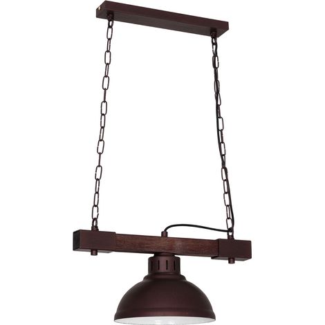 Lampada a sospensione per interni HAKON in legno ideale sopra il tavolo da pranzo cucina