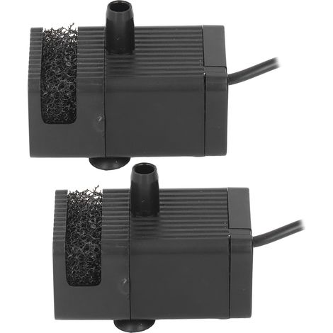 2 Mini-Wasserpumpen, leise, bürstenlos, 5 V Gleichstrom, Filter- und Umwälzpumpe mit geringer Saugleistung für Aquarien (1/5)